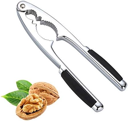 NutCracker Walnut Cracker Heavy Duty Shell Cracker Seafood Pecan Walnut Opener Tool with Non-Slip Handle (nutcracker for all nuts)