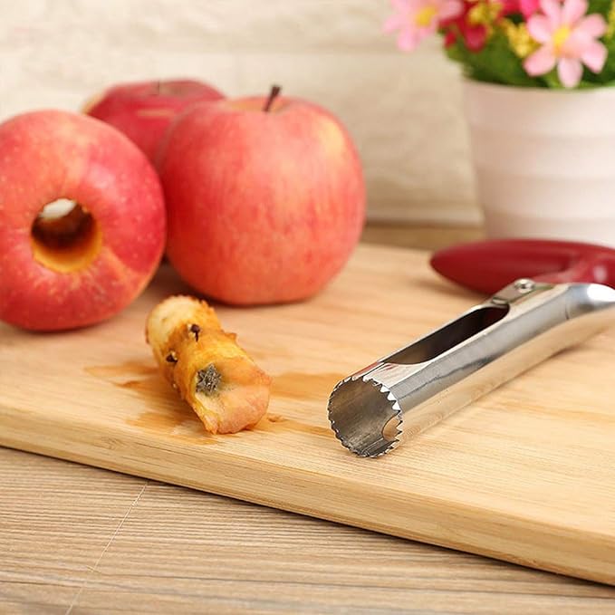 Apple Coreer, Stainless Steel Kitchen Gadgets Fruit Corer Fruit Vegetable Tools Apple Pear Coreer Easy Twist Fruit Tool Corer