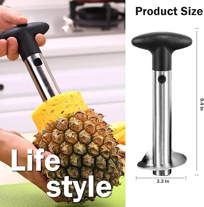 Stainless Steel Watermelon Cutter - Easy To Juice- Watermelon Puncher with Round-Shape Slice - Creative Melon Opener - Making Juicing Accessories