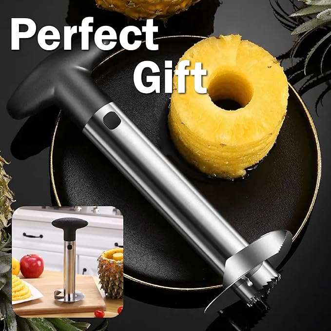 Stainless Steel Watermelon Cutter - Easy To Juice- Watermelon Puncher with Round-Shape Slice - Creative Melon Opener - Making Juicing Accessories