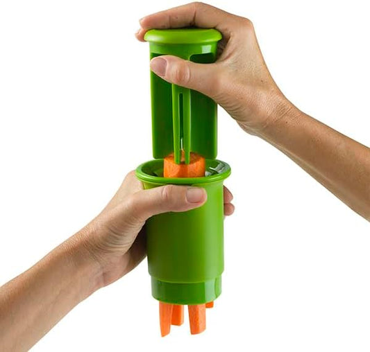 Everyday Fruit and Vegetable Divider - Cuts smaller fruits and vegetables into quarters, perfect for meal prep and sheet pan meals, slices safely and mess-free