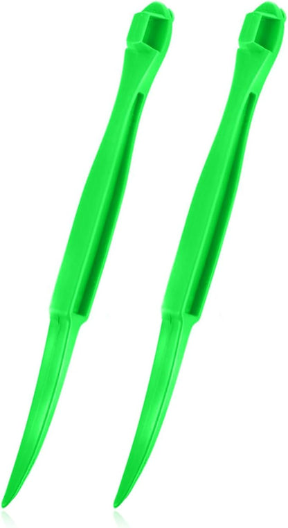Orange Peeler Citrus Peel Cutter - Plastic Fruit Slicer Lemon Opener Remover - Fruit &amp; Vegetable Tools - Kitchen Accessories Cooking Knife Gadget - Green, 2 Pack