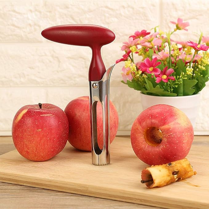 Apple Coreer, Stainless Steel Kitchen Gadgets Fruit Corer Fruit Vegetable Tools Apple Pear Coreer Easy Twist Fruit Tool Corer