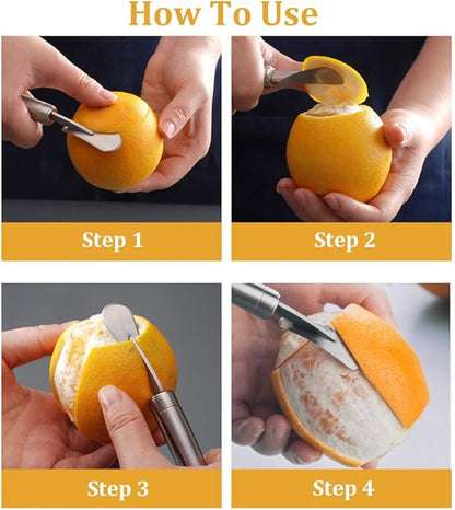 New Version Stainless Steel Multi-Purpose Vegetable &amp; Fruit Peeler Kitchen Tool (6.73" Handle, 2.5" Blade)